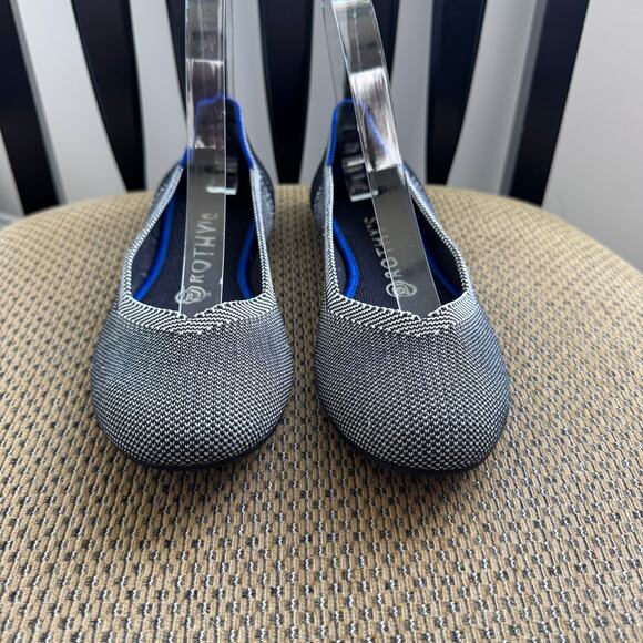 Rothy's The Flat Round Toe Grey Ballet Flat Shoes Size 8 - Picture 2 of 11